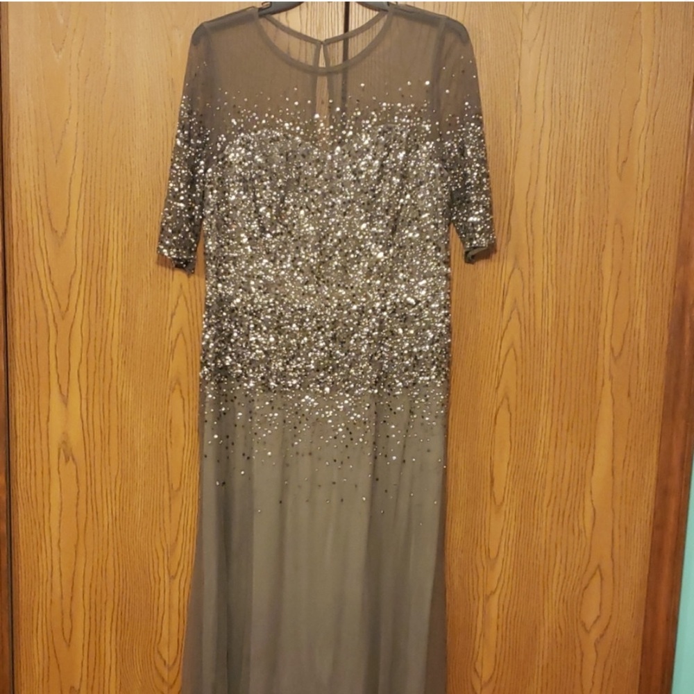 Full Length Sequin Ombre Gown - image 3
